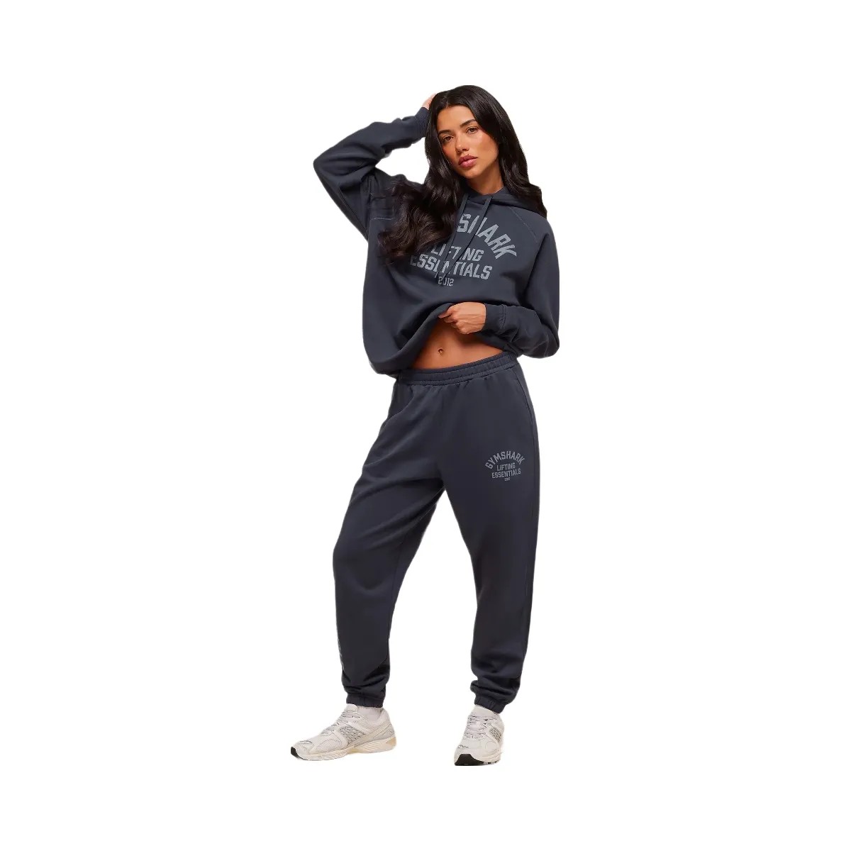 Gymshark Lifting Essentials Hoodie - Heavy Blue - HypeFly India View 4