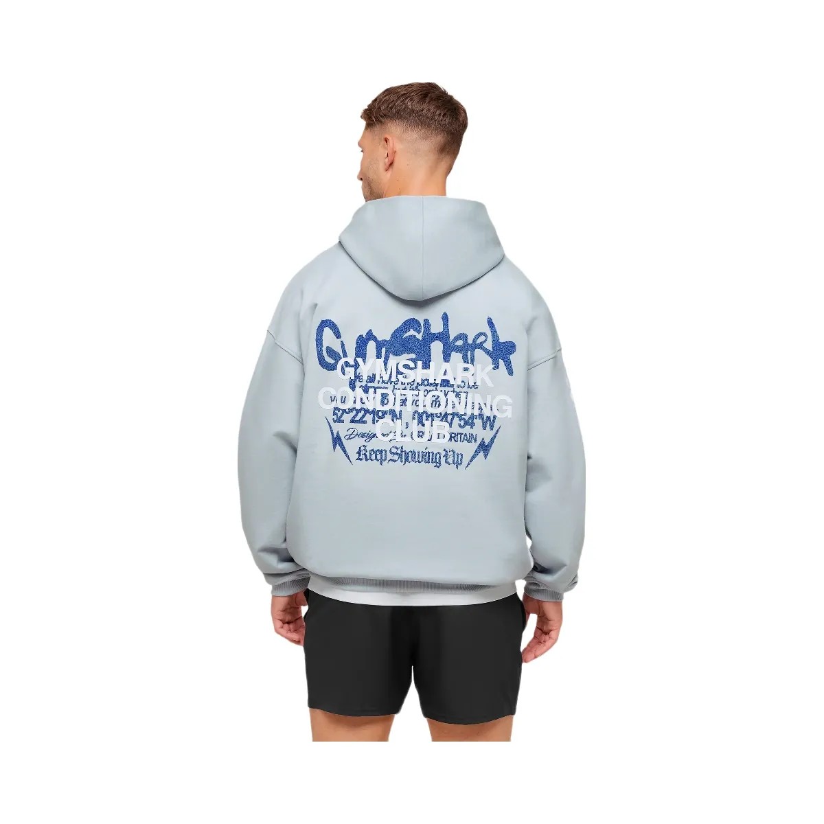 Gymshark GSCC Hoodie - Smoke Blue - HypeFly India View 6
