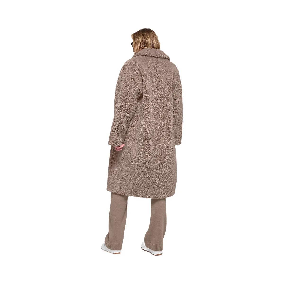Alo Women's Oversized Sherpa Trench - Chai Latte - HypeFly India View 4