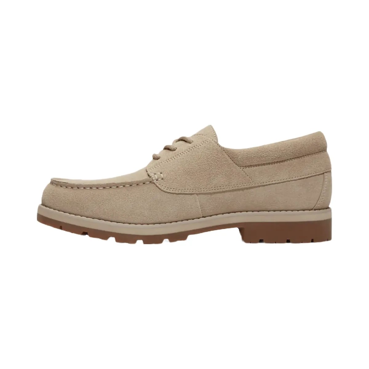 Timberland Britton Square Lace-Up Shoe Light Brown Suede Men'S - HypeFly India View 5