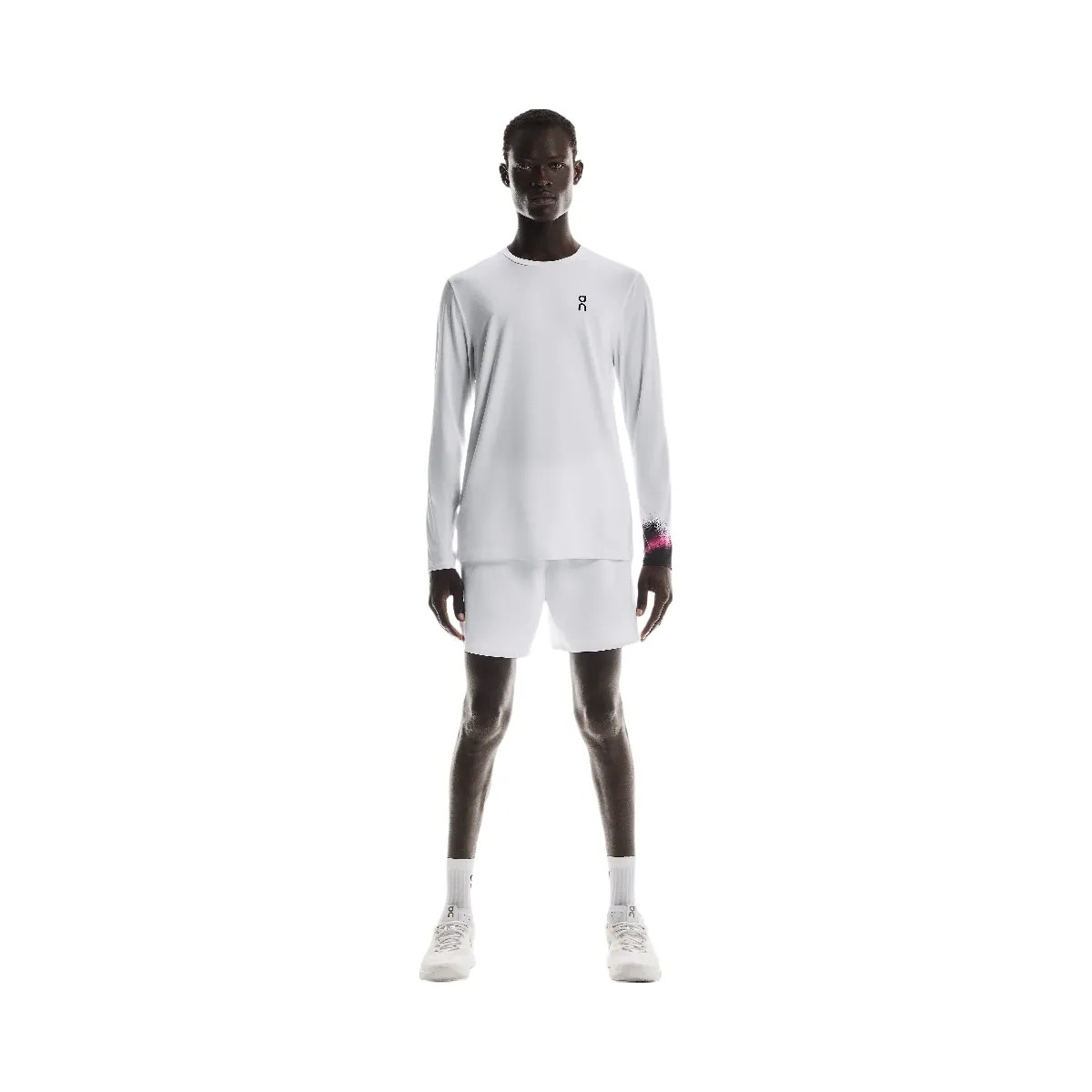 On Court Long-T White | Black - HypeFly India View 2