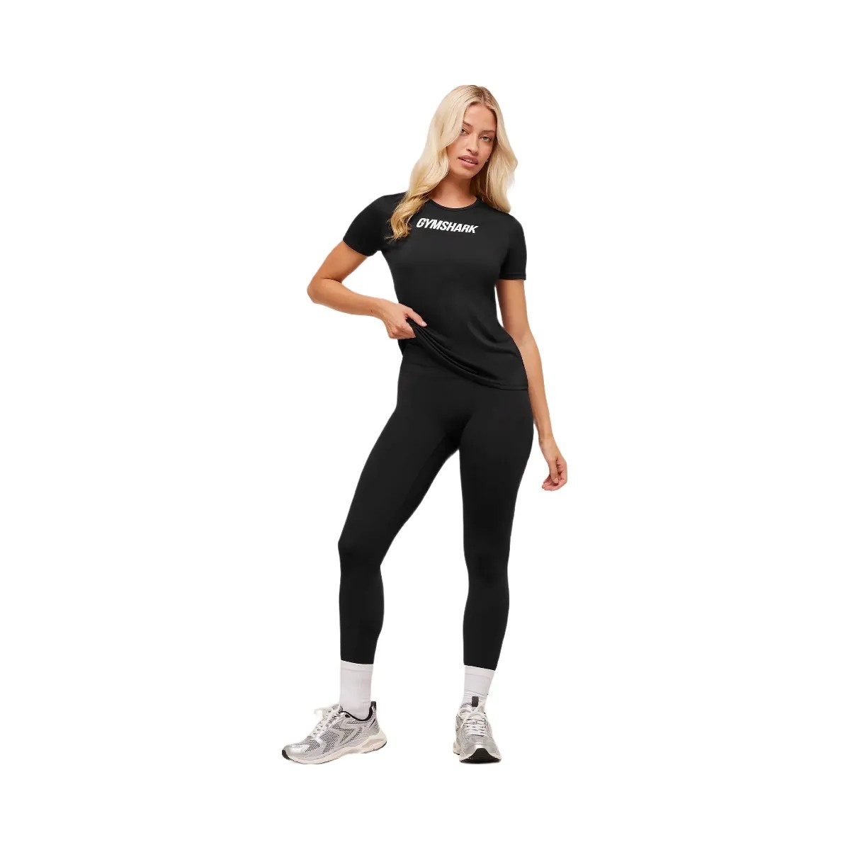 Gymshark Wordmark Graphic T-Shirt - Black - HypeFly India View 6