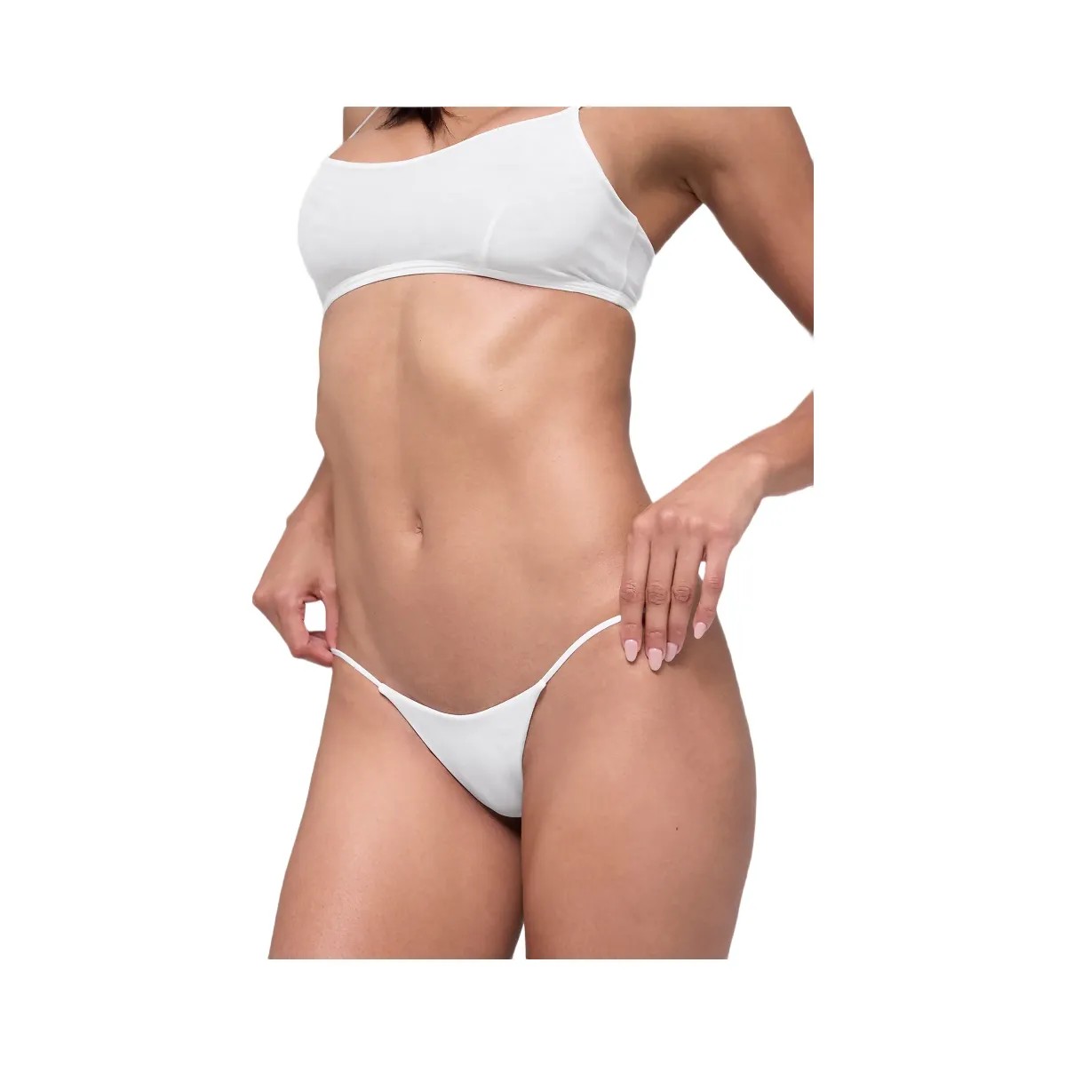 Alo Women's Airmesh Venus Thong - White - HypeFly India View 1