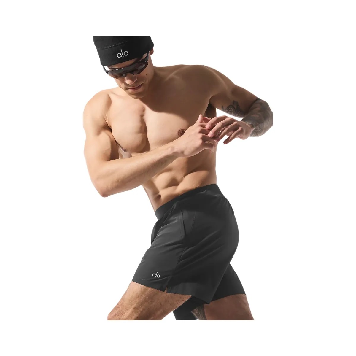 Alo Men's 5" Repetition Short - Anthracite - HypeFly India View 4