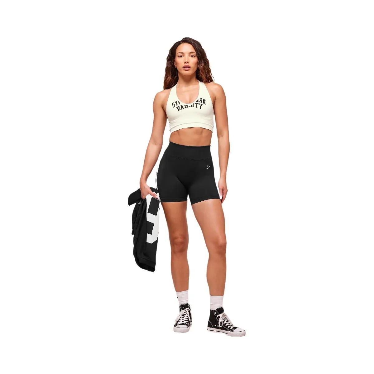 Gymshark Lift Campus Seamless Short - Black - HypeFly India View 6