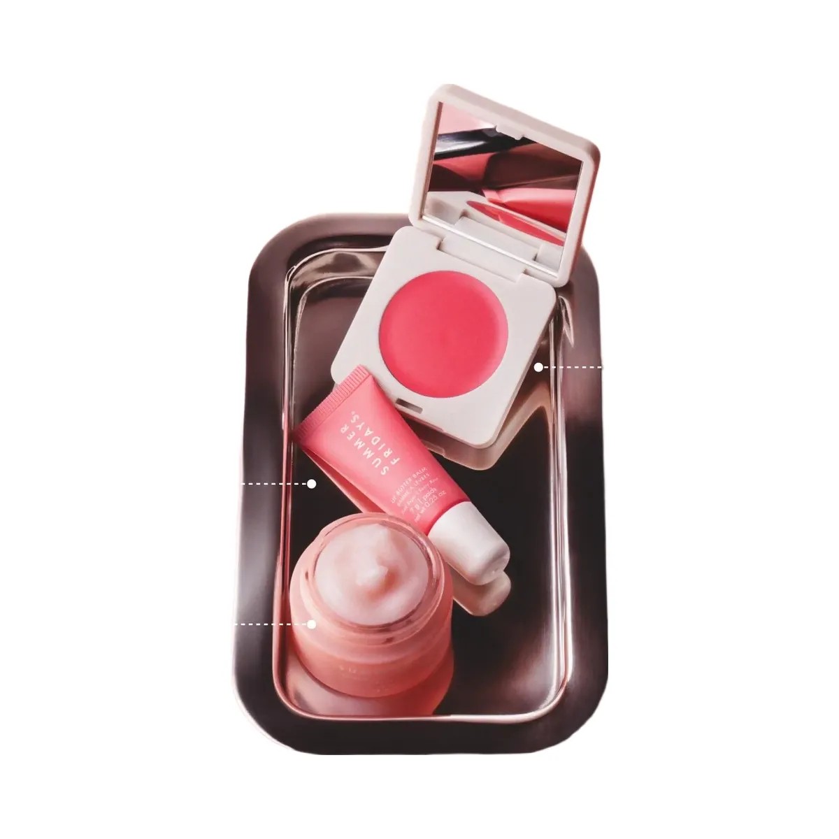 Summer Fridays The Dewy Pink Set with mini Lip Butter Balm in Pink Sugar - HypeFly India View 2