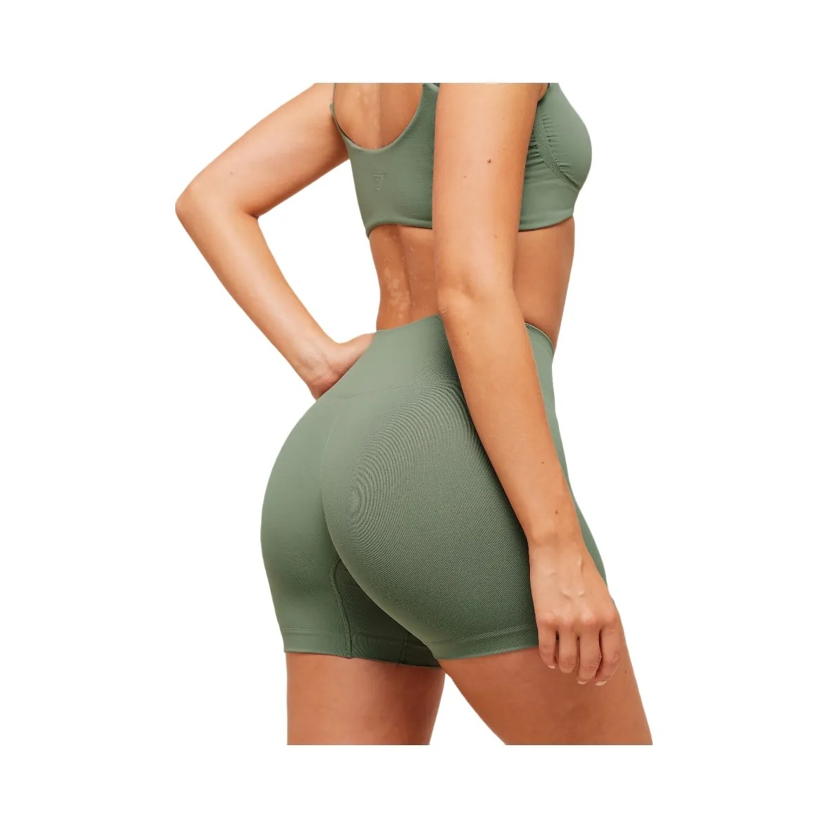 Gymshark Soft Sculpt Shorts - Unit Green - HypeFly India View 6