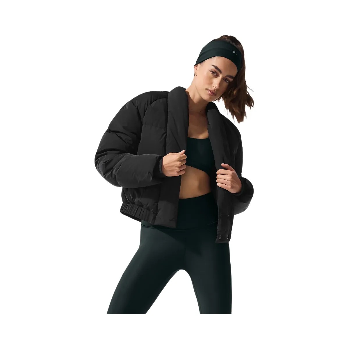 Alo Women's Stargazing Puffer - Black - HypeFly India View 2