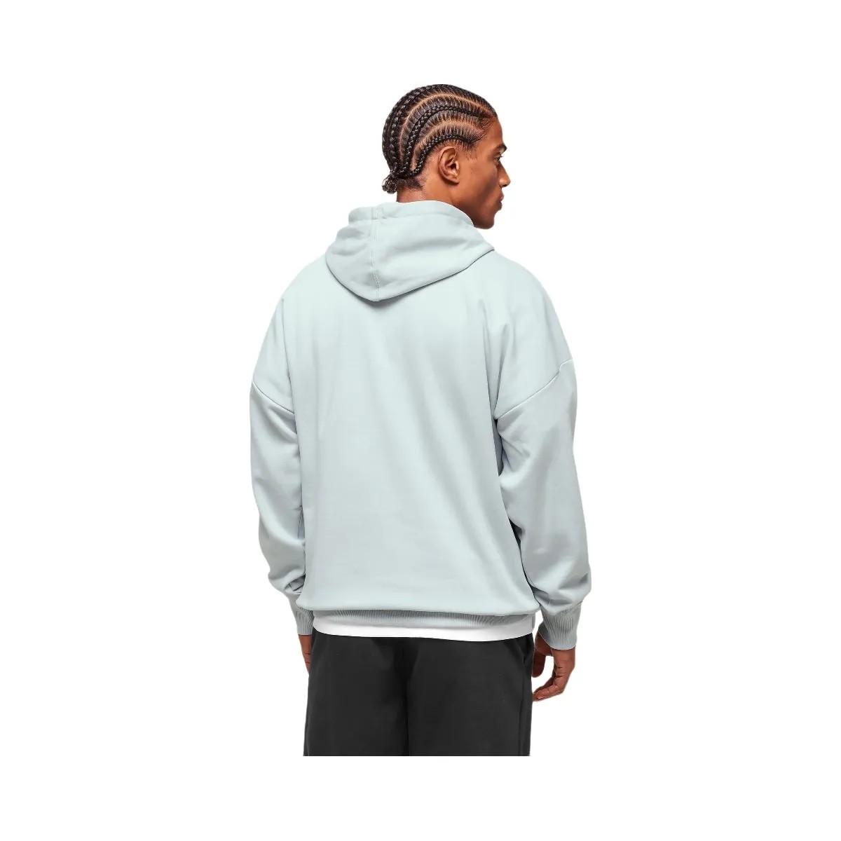 Gymshark Crest Oversized Hoodie - Smoke Blue - HypeFly India View 3