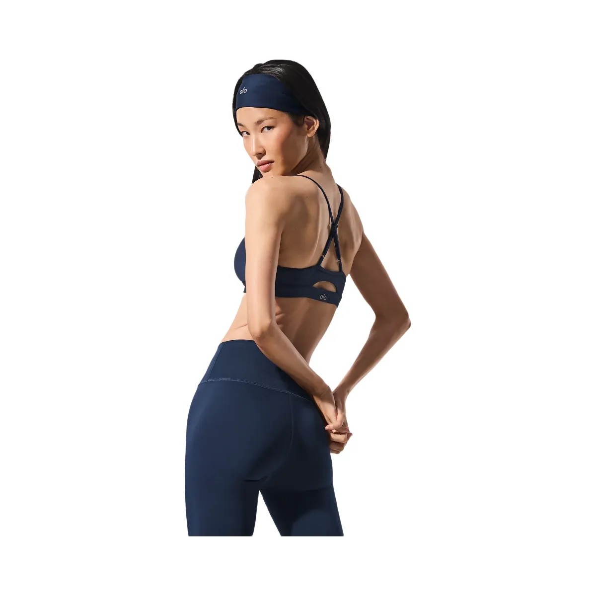 Alo Women's Airlift Intrigue Bra - Navy - HypeFly India View 3