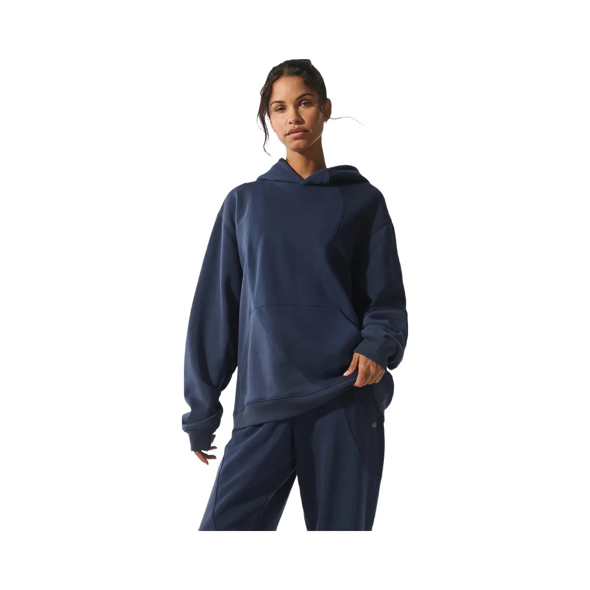 Alo Women's Make Waves Hoodie - Navy Tonal - HypeFly India View 3