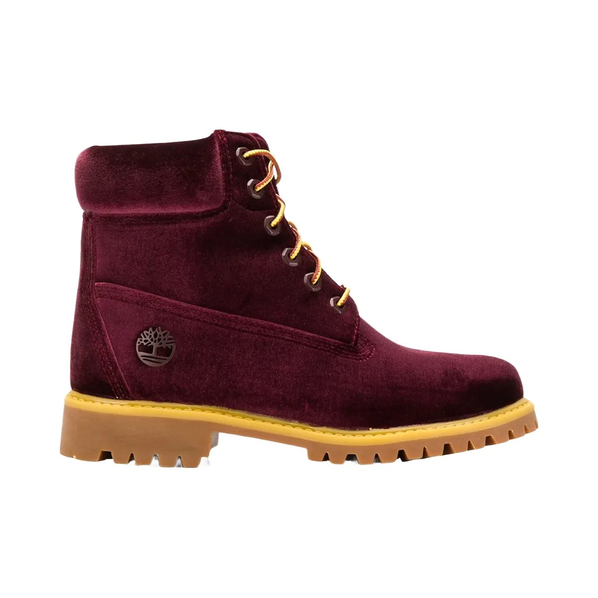 Timberland 6" Boot Off-White Velvet Wine - HypeFly India View 1