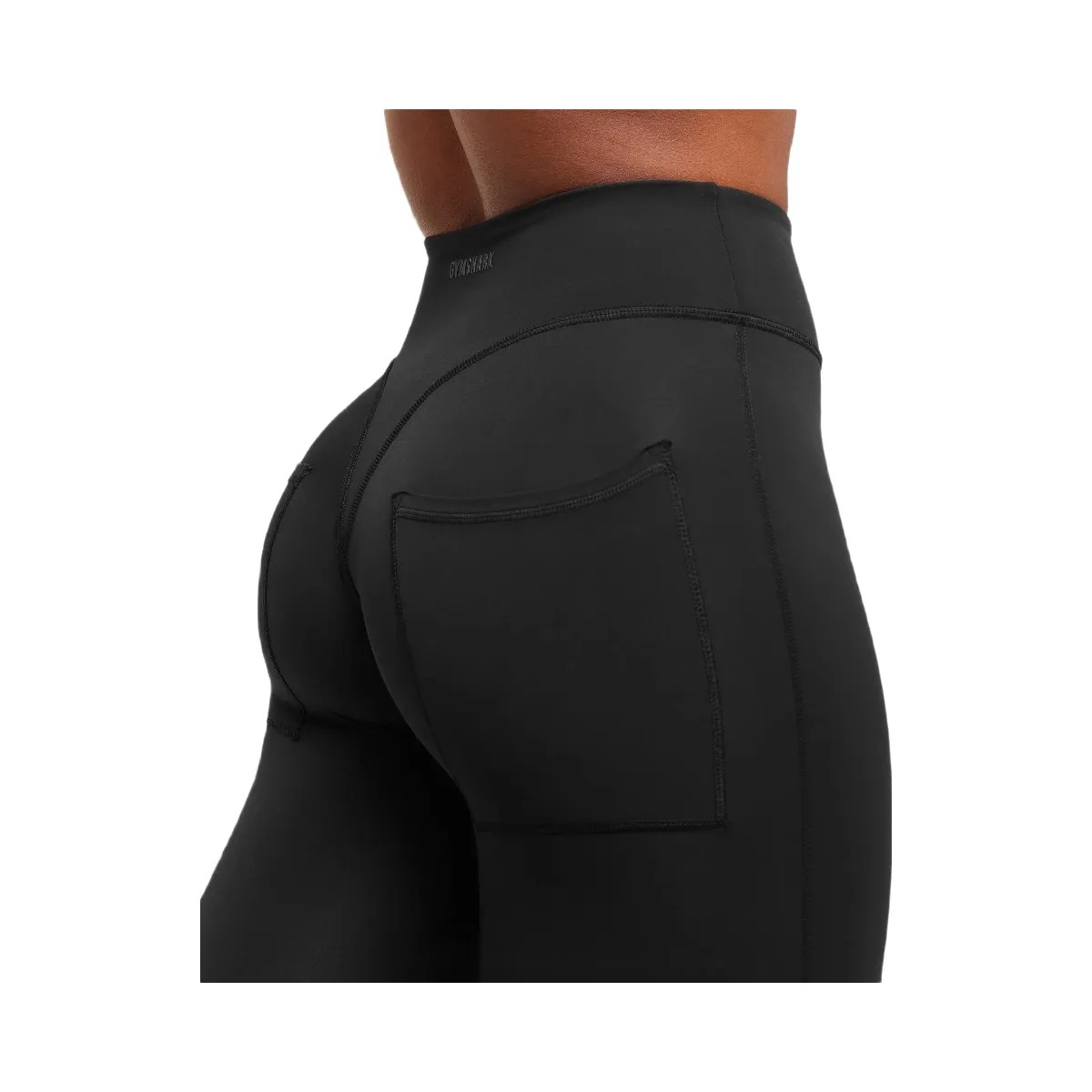Gymshark Superset Back Pocket Flared Leggings - Black - HypeFly India View 4