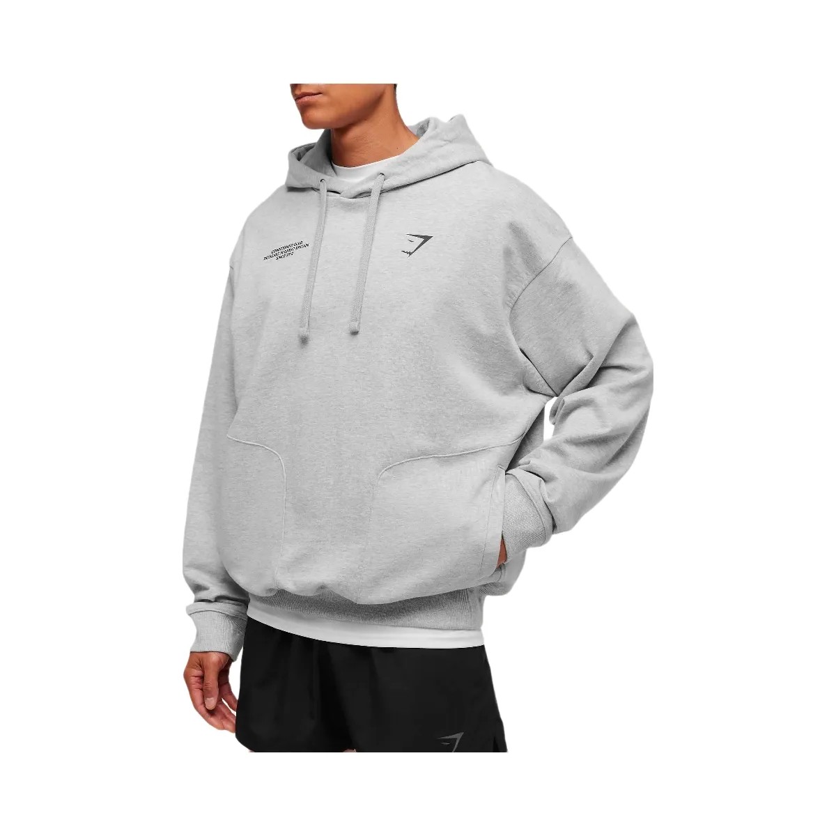 Gymshark Conditioning Club Hoodie - Light Grey Core Marl - HypeFly India View 5