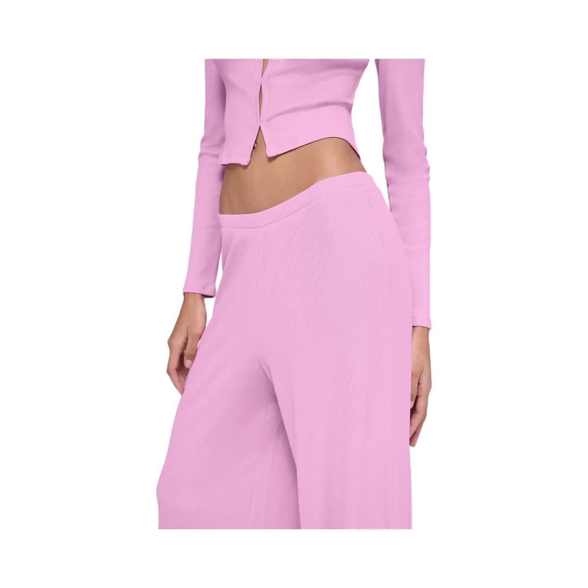 Alo Women's Mid-Rise Dreamlight Straight Pant - Candy Heart Pink - HypeFly India View 2