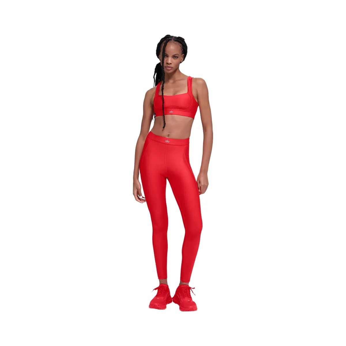 Alo Women's Airlift Ignite Bra - Bright Red - HypeFly India View 1