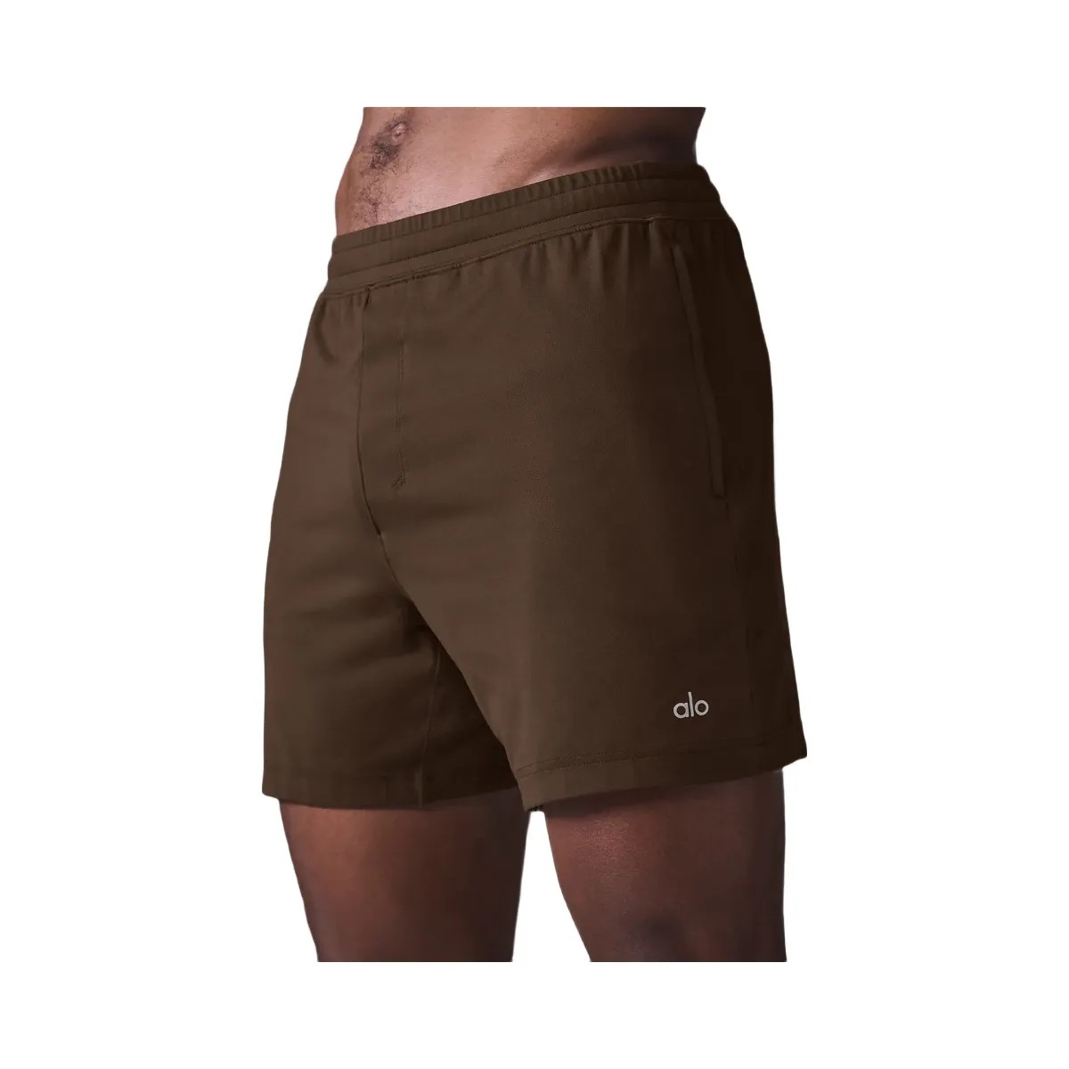 Alo Men's 7" Conquer React Performance Short - Espresso - HypeFly India View 2