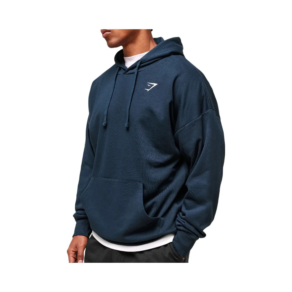 Gymshark Crest Oversized Hoodie - Navy - HypeFly India View 3