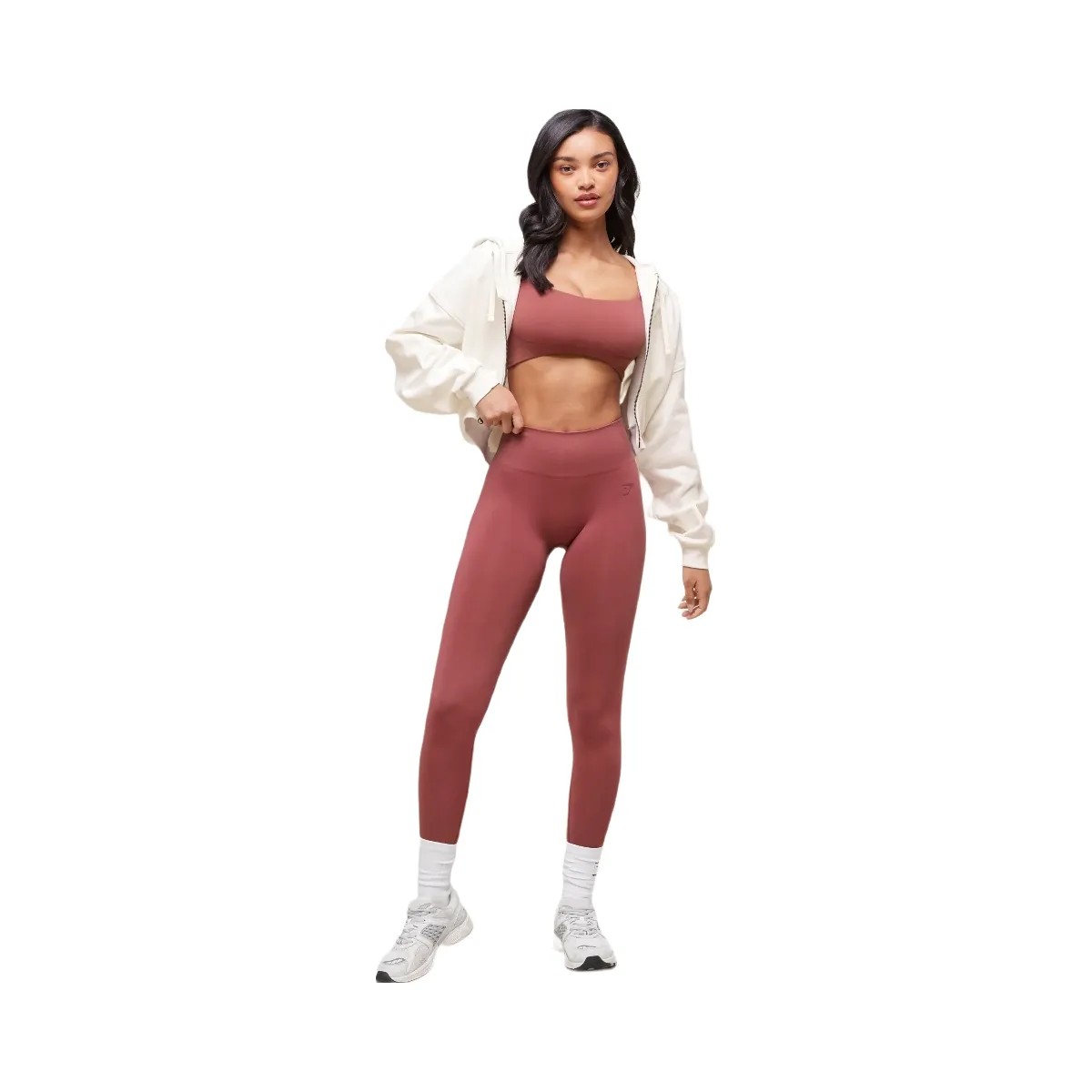 Gymshark Soft Sculpt Cap Sleeve Bralette - Washed Berry Pink - HypeFly India View 3