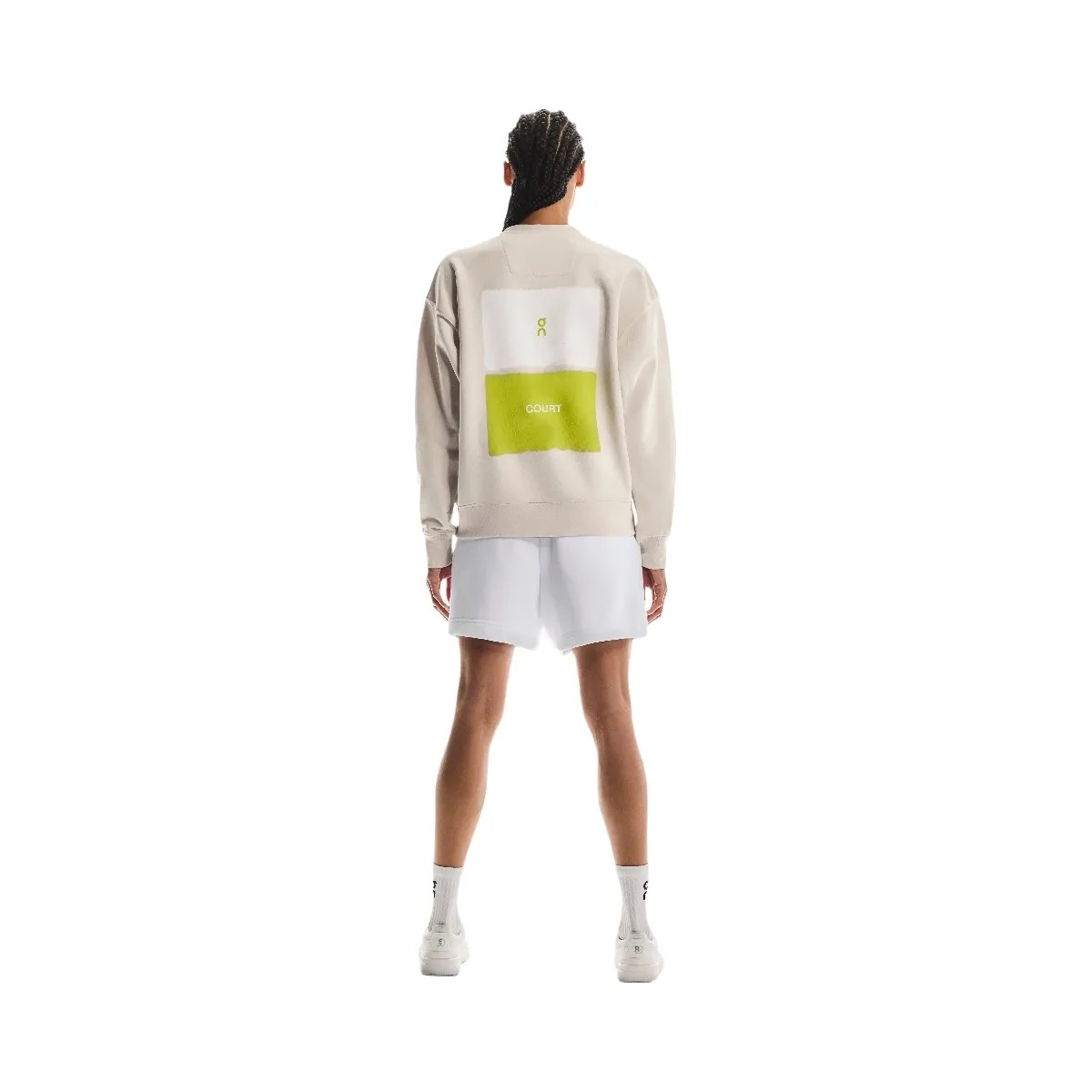 On Club Crew Graphic Silver - HypeFly India View 3