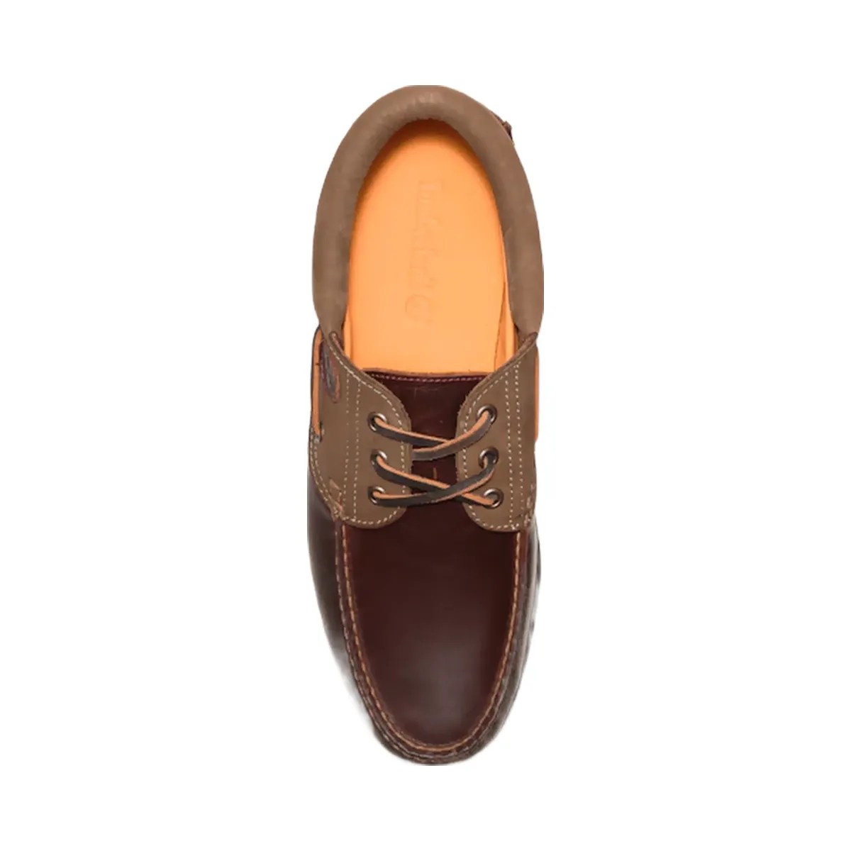 Timberland Authentics 3-Eye Boat Shoe Root Beer Full-Grain Men'S - HypeFly India View 3