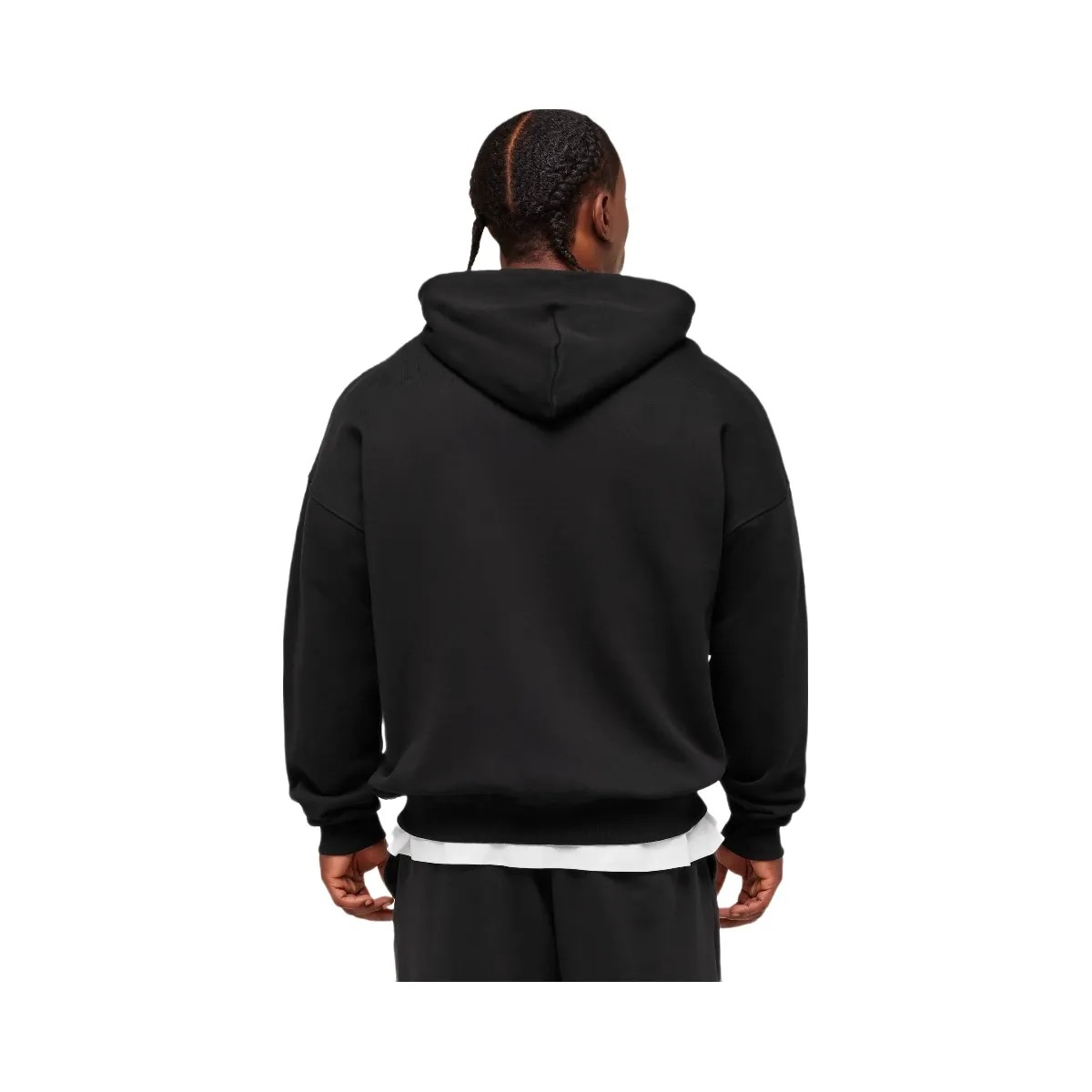 Gymshark Fade Graphic Zip Up Hoodie - Black - HypeFly India View 2