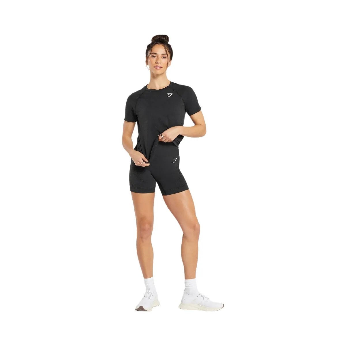 Gymshark Vital Light T-Shirt - Black Marl - HypeFly India View 4