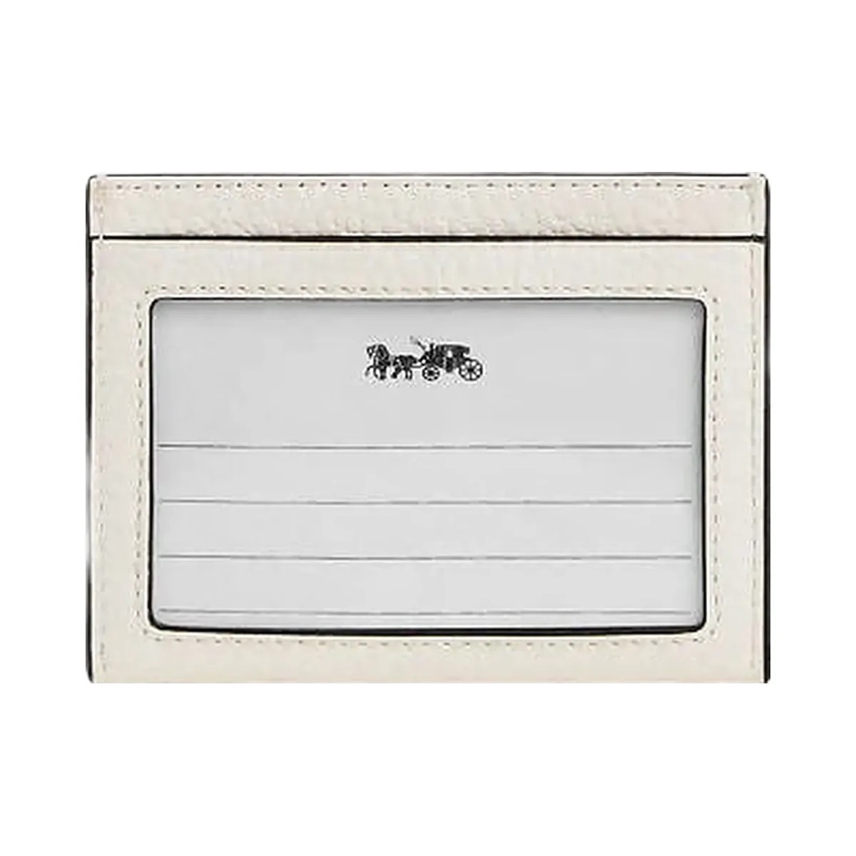 Coach Slim Id Card Case With Strawberry Graphic Gold-Chalk Multi - HypeFly India View 1