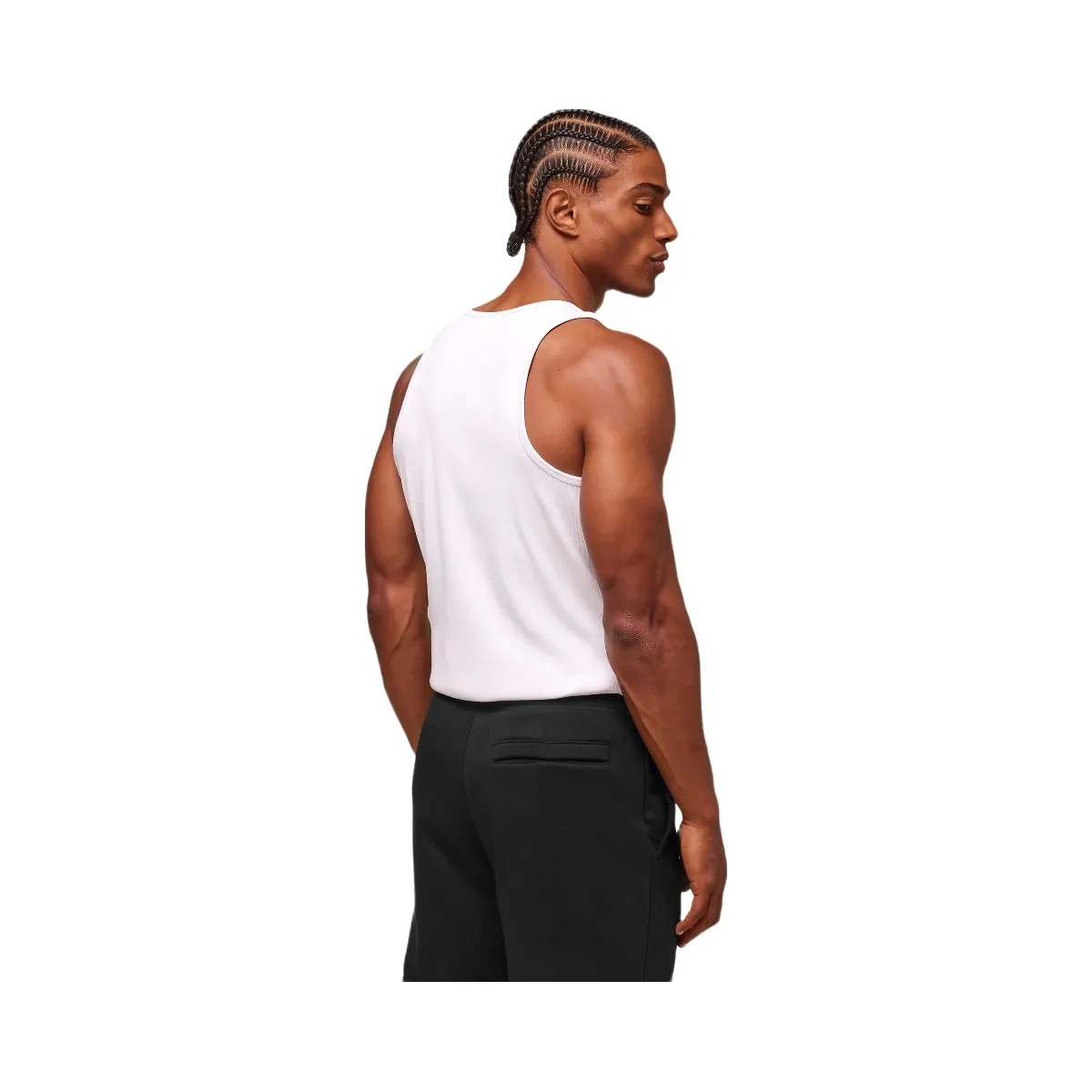 Gymshark Premium Ribbed Tank - White - HypeFly India View 2