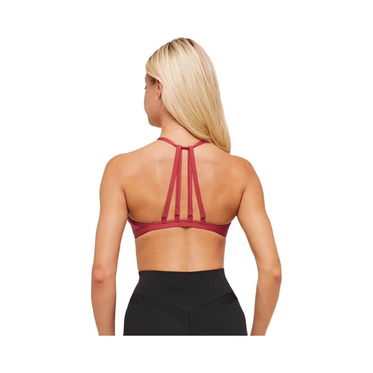 Gymshark Minimal Sports Bra - Athletic Burgundy - HypeFly India View 2