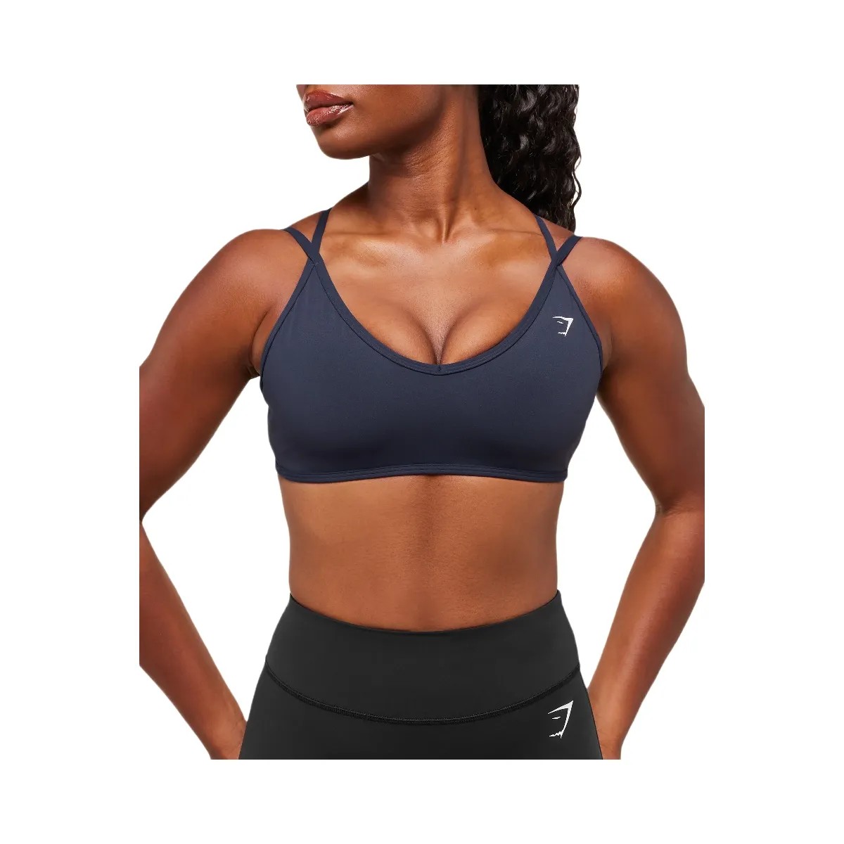 Gymshark Back Gains Sports Bra - Heavy Blue - HypeFly India View 5
