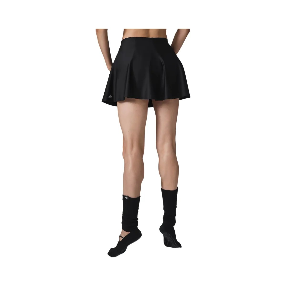 Alo Women's Airlift Down The Line Tennis Skirt - Black - HypeFly India View 3