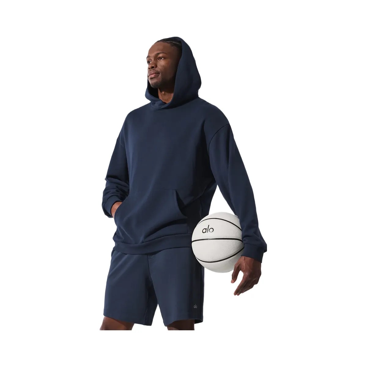 Alo Men's Chill Hoodie - Navy - HypeFly India View 1