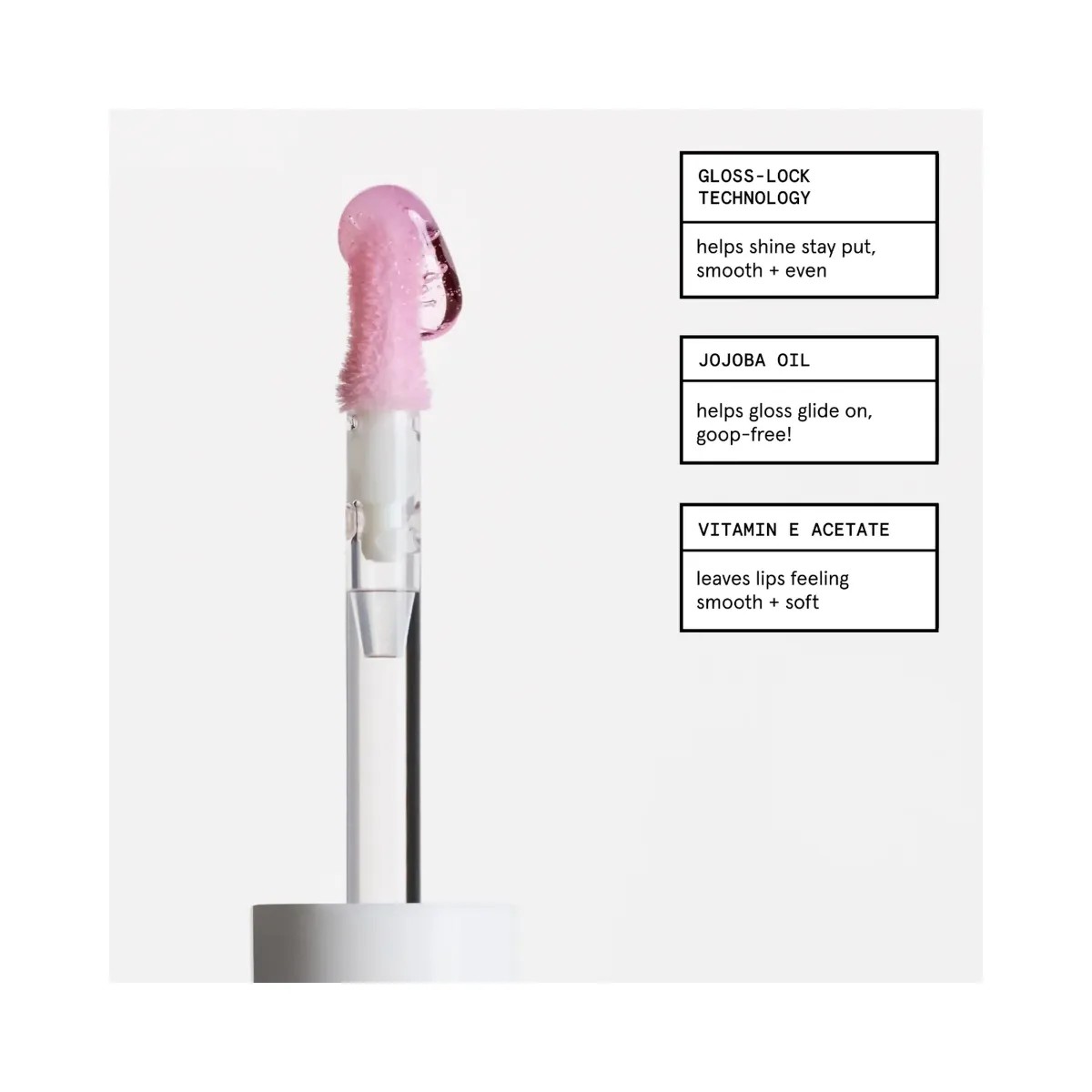 Glossier Glassy High-Shine Lip Gloss - Pink - HypeFly India View 4