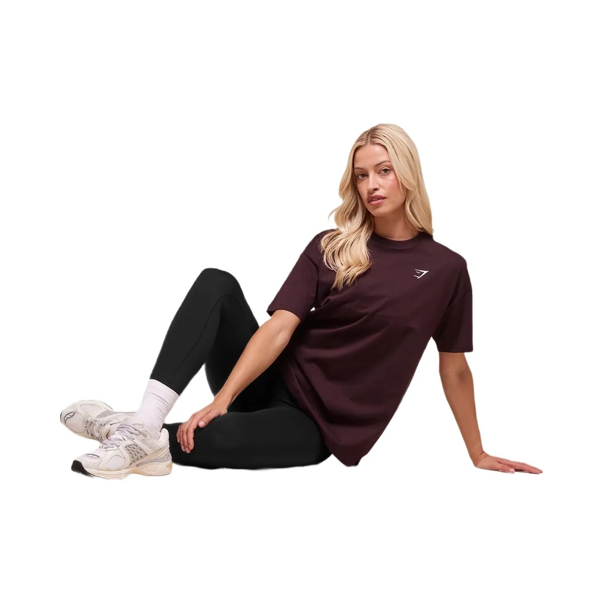 Gymshark Training Oversized T-Shirt - Cherry Purple - HypeFly India View 4