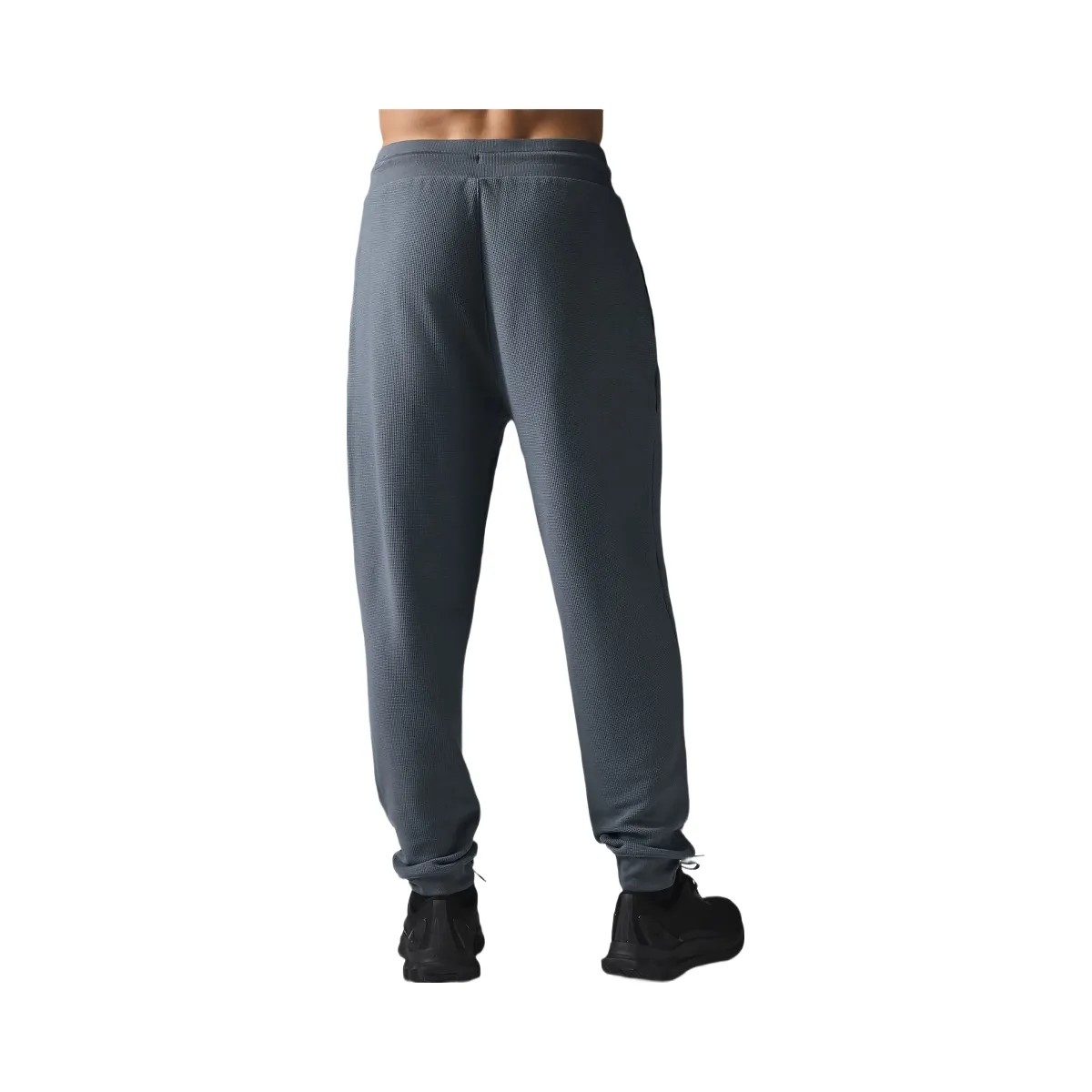 Alo Men's Micro Waffle Fast Break Jogger - Steel Grey - HypeFly India View 3