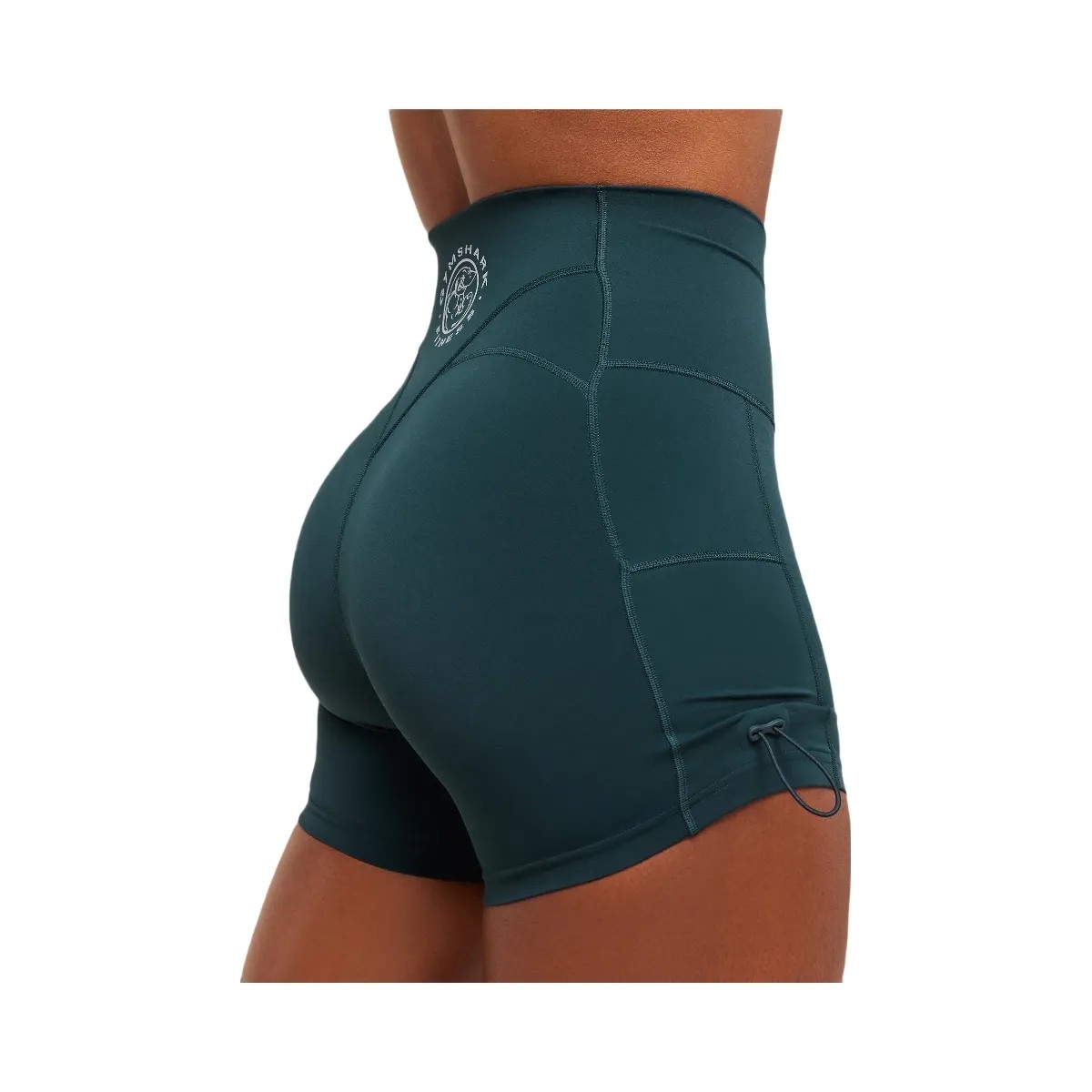 Gymshark Legacy Logo Tight Shorts - Deep Petrol Blue - HypeFly India View 5