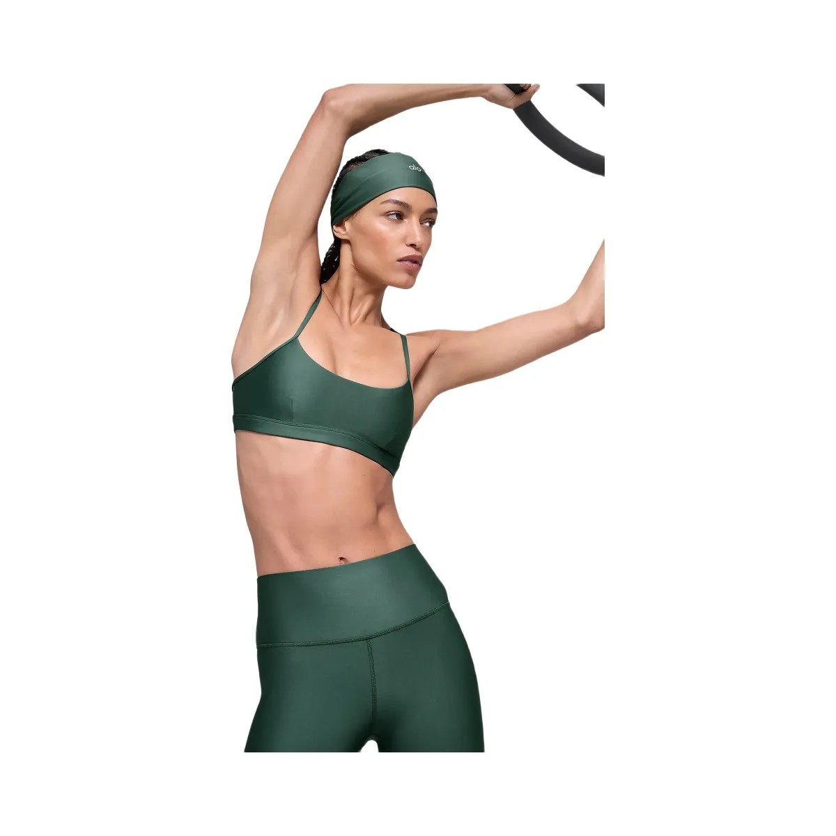 Alo Women's Airlift Intrigue Bra - Clover Green - HypeFly India View 5