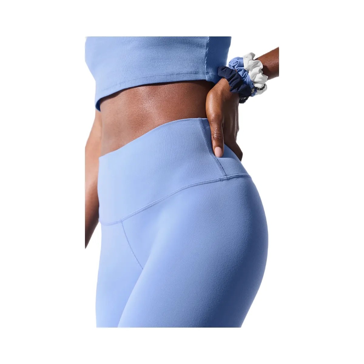 Alo Women's High-Waist Airbrush Legging - Crystal Clear Blue - HypeFly India View 2