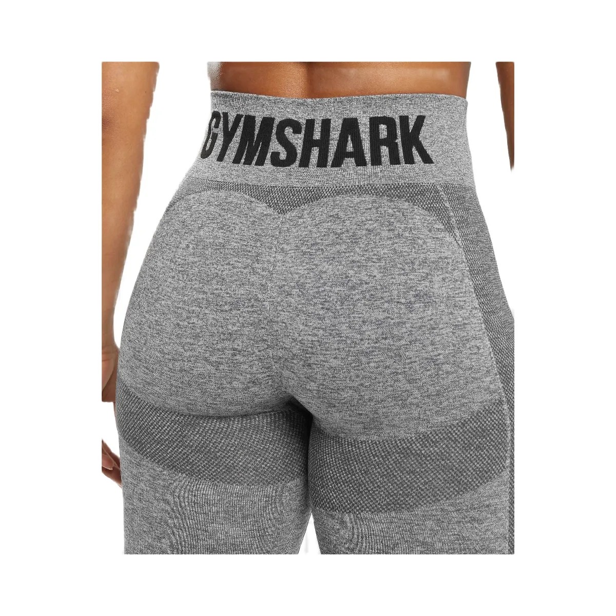 Gymshark Flex High Waisted Leggings - Charcoal Marl - HypeFly India View 6