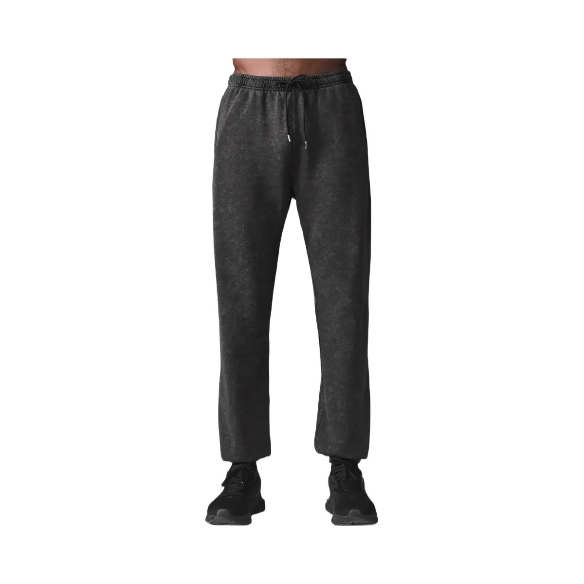 Alo Men's Chill Vintage Wash Sweatpant - Black Wash - HypeFly India View 1