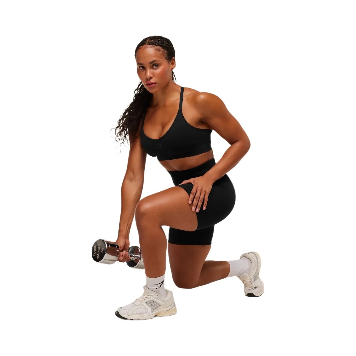 Gymshark Activate Seamless Bralette - Black - HypeFly India View 4