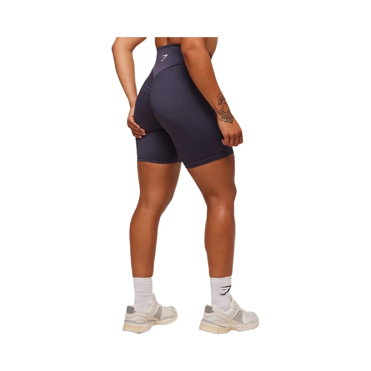 Gymshark Reps Power Tight Shorts - Midnight Purple - HypeFly India View 2