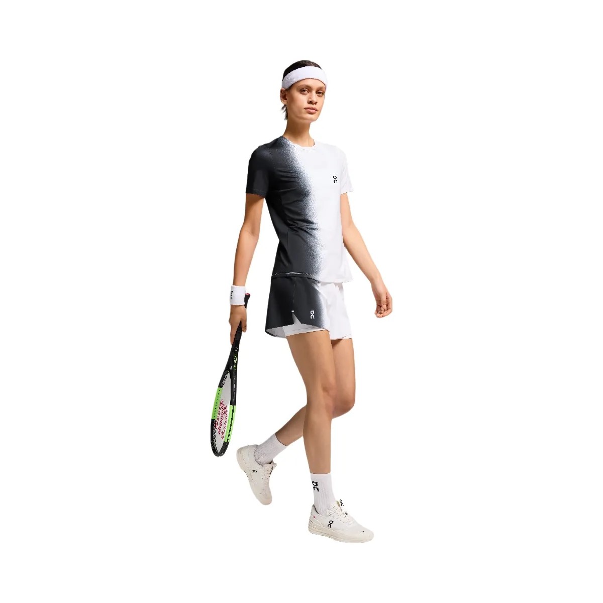 On Court Shorts Black | White - HypeFly India View 4