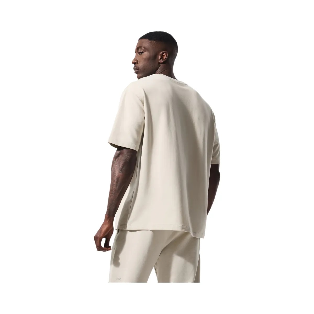 Alo Men's Double Take Short Sleeve - Bone - HypeFly India View 3