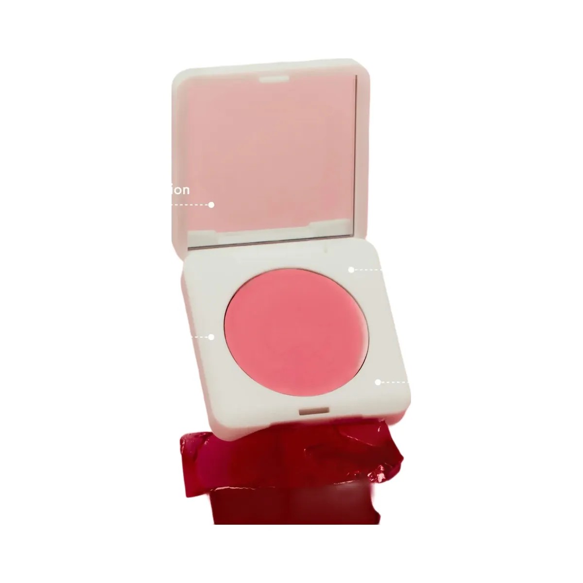 Summer Fridays Blush Butter Balm Hydrating Cream Blush with Peptides - Pink Sunset - warm peachy pink - HypeFly India View 5