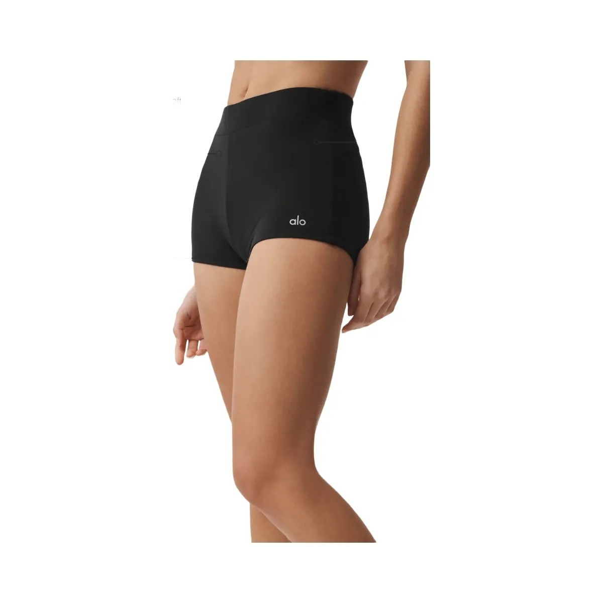 Alo Women's Sway My Way Micro Short - Black - HypeFly India View 1