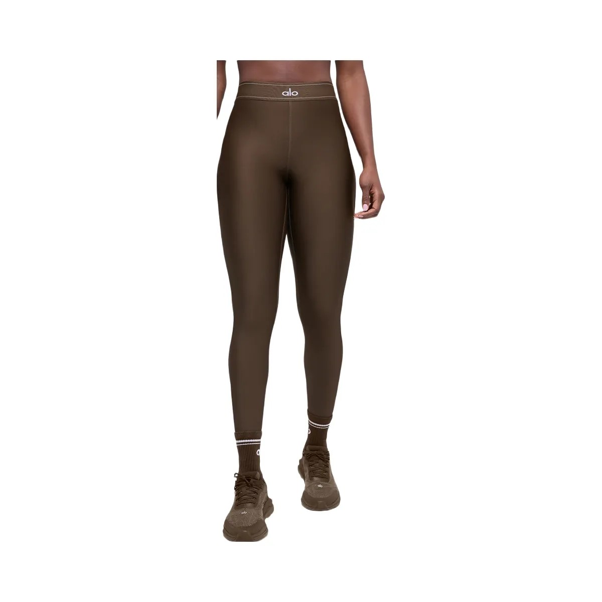 Alo Women's Airlift High-Waist Suit Up Legging - Espresso - HypeFly India View 5