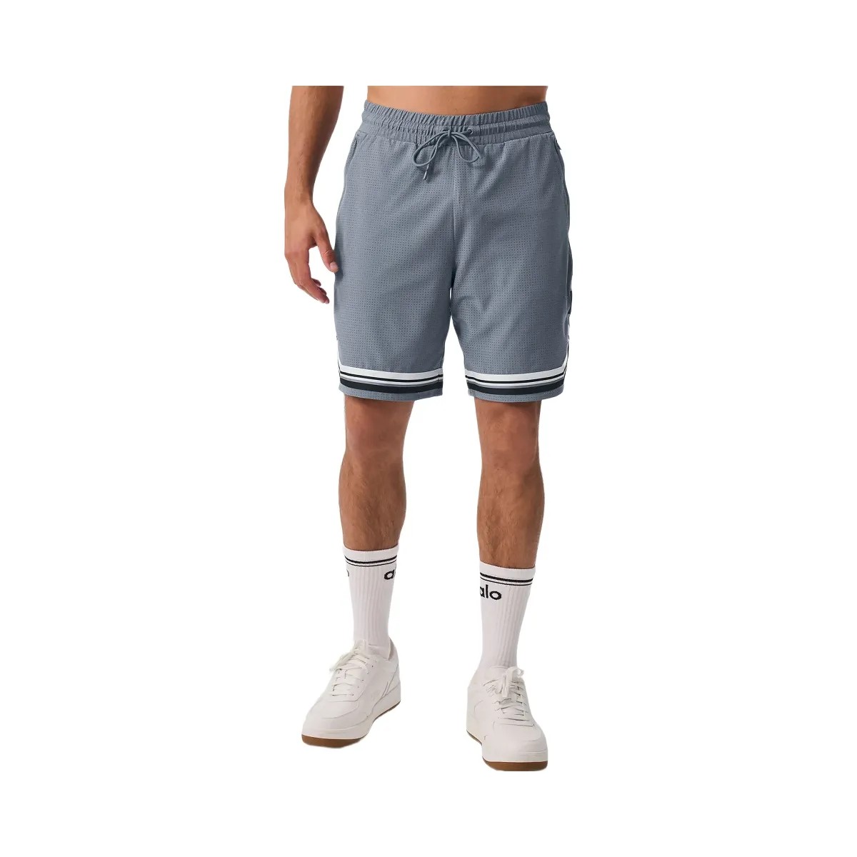 Alo Men's 9" Traction Arena Short - Steel Grey - HypeFly India View 3