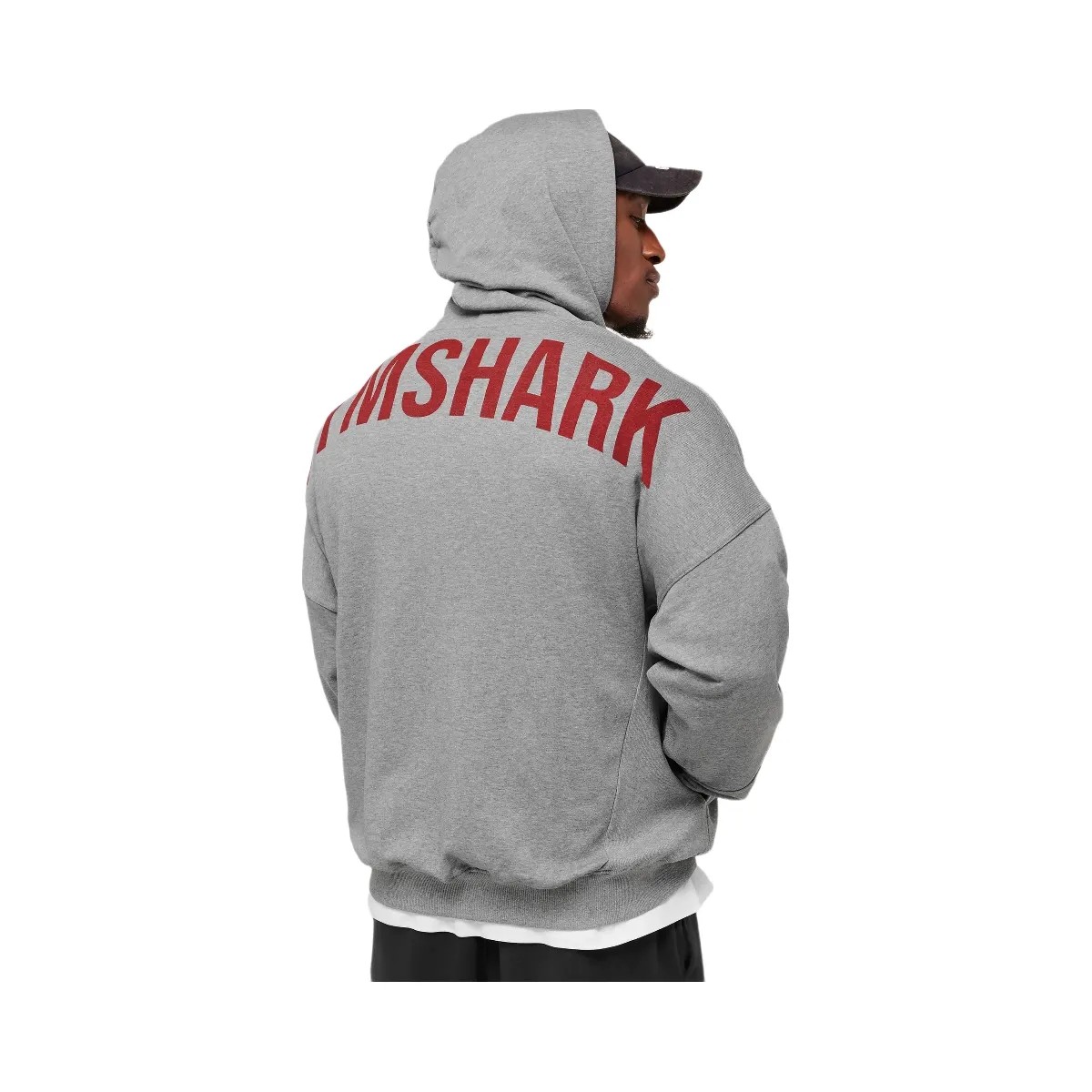 Gymshark Power Hoodie - Charcoal Core Marl - HypeFly India View 2